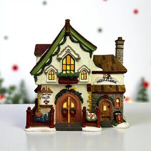 Santas Workbench Thimbleberry Quilt Shop Lighted Christmas Building 1999